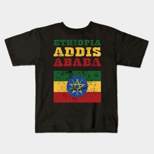 Flag of Ethiopia Kids T-Shirt